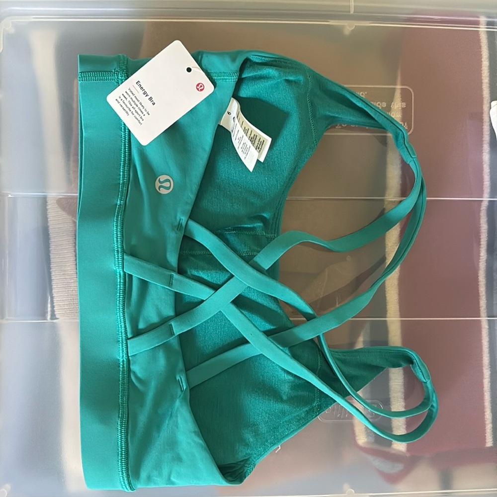 Lululemon energy bra size 6 Maldive green